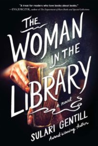 the woman in the library book